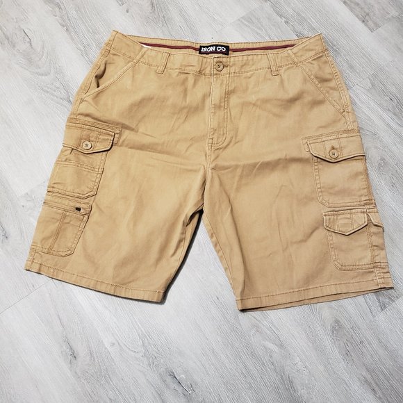 Iron Co Khaki Cargo Shorts Size 4 